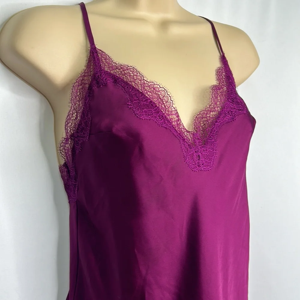 Victoria’s Secret silky lace lingerie slip dress - Picture 2 of 6